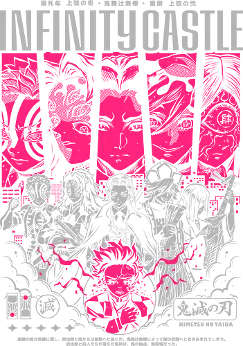 Upper Moons – Infinity Castle - Slayer, upper moon demons, infinity castle arc, demon army, anime villains, dark fantasy anime, manga series, anime art