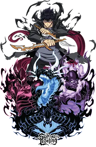 Solo Leveling – Rise of the Hunter - solo leveling, sung jinwoo, hunter world, dungeon battles, leveling system, fantasy action anime, manhwa art