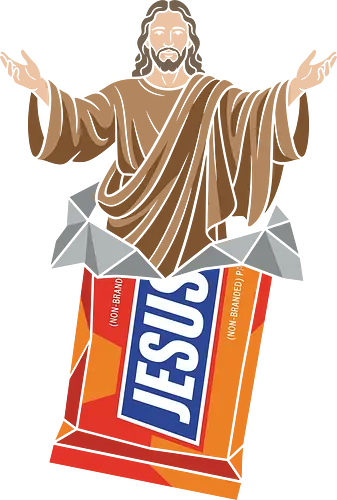 Sweet Salvation - jesus chocolate bar shirt, funny religious parody t-shirt, sweet salvation graphic tee, jesus candy bar design, ironic faith apparel, snickers parody jesus top, humorous christian streetwear, retro snack food mashup, clever religious gift, chocolate wrapper graphic shirt, jesus pop culture t-shirt, funny savior clothing, non-branded candy parody, vibrant vector jesus art, unique spiritual streetwear, religious humor merch, witty faith based t-shirt, chocolate lover jesus design, satirical religious fashion