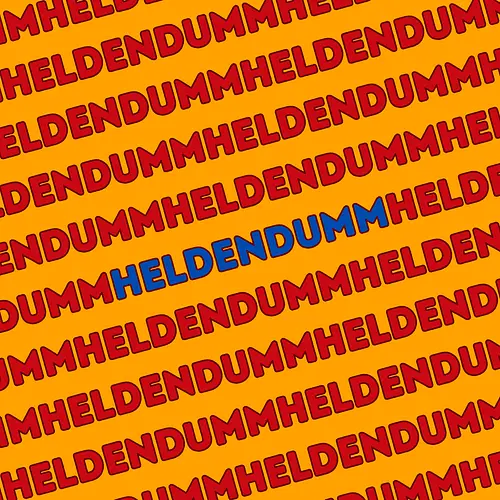 Heldendumm Laufschrift