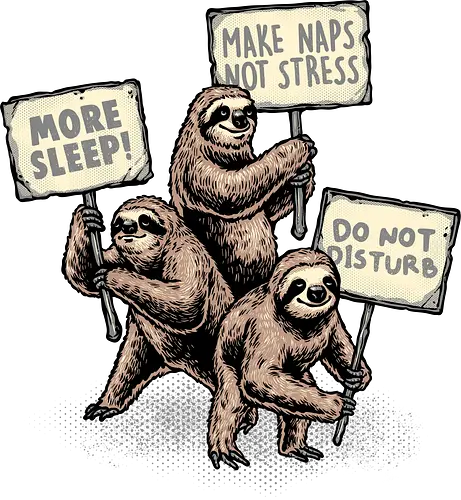 Sloths Unite - sleep, stress, cute, Sloths, sloth, animal, funny, humor
