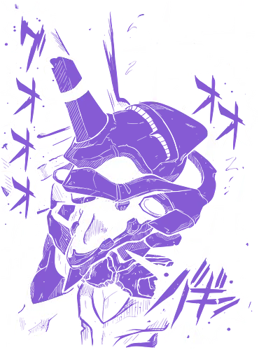 Evangelion EVA 01 - Evangelion III - Kawaii, Anime, Manga, Tokyo, Angry, Japanese Art, Aesthetic, Manga Style, Zylixzen, Aggressive, Gamer, Otaku, Gift, Cool