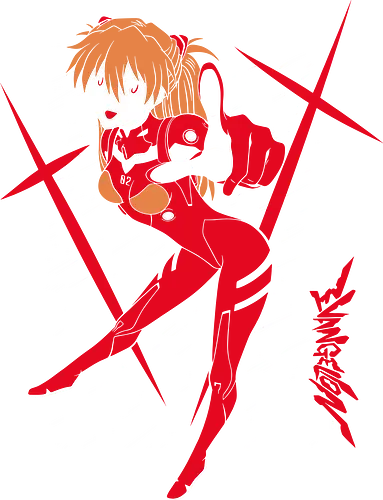 Asuka Langley Sohryu - Evangelion - Kawaii, Anime, Manga, Tokyo, Angry, Japanese Art, Aesthetic, Manga Style, Zylixzen, Aggressive, Gamer, Otaku, Gift, Cool