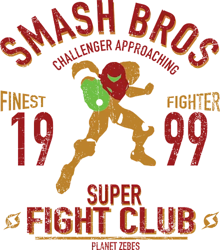 Super Fight Club - Bounty Hunter Aran Bounty Hunter Fighter - metroid t-shirt, planet zebes, teetan, super smash bros, power anzug, kopfgeldjäger, fight club, vintage kunst, samus aran kämpfer, smash bros, samus main, weibliche protagonistin
