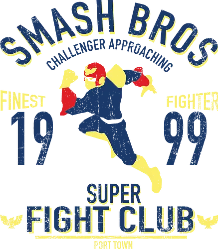 Super Fight Club - Captain Falcon F-Zero - captain falcon t-shirt, f-zero kämpfer, smash bros, port town, teetan, super smash bros, falcon punch, kopfgeldjäger, blauer falke, fight club, f-zero pilot, vintage kunst, falcon main, rennfahrer