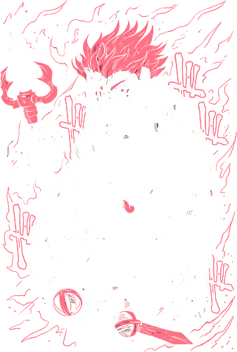 Sukuna Ryomen Kaisen - Jujutsu - Kawaii, Anime, Manga, Tokyo, Angry, Japanese Art, Aesthetic, Manga Style, Zylixzen, Aggressive, Gamer, Otaku, Gift, Cool