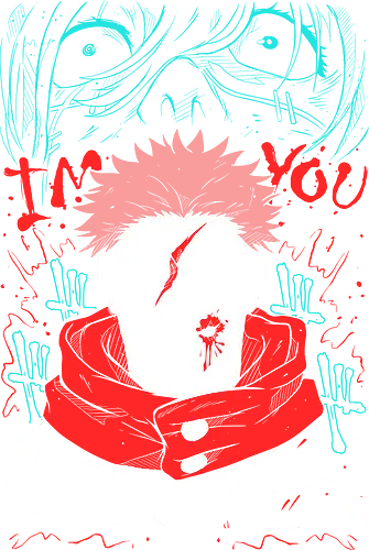 Yuji Itadori Kaisen - Jujutsu - Kawaii, Anime, Manga, Tokyo, Angry, Japanese Art, Aesthetic, Manga Style, Zylixzen, Aggressive, Gamer, Otaku, Gift, Cool