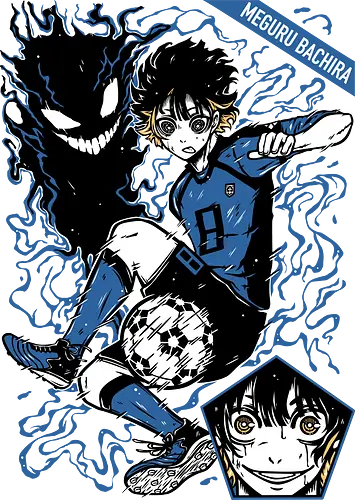 Bachira – Dribble King - goal scorer, anime aesthetic, blue lock, bachira meguru, anime soccer, football dribbler, striker skills, sports anime, competitive anime, manga series, japanese anime, anime art, freestyle play, striker ego, blue lock player