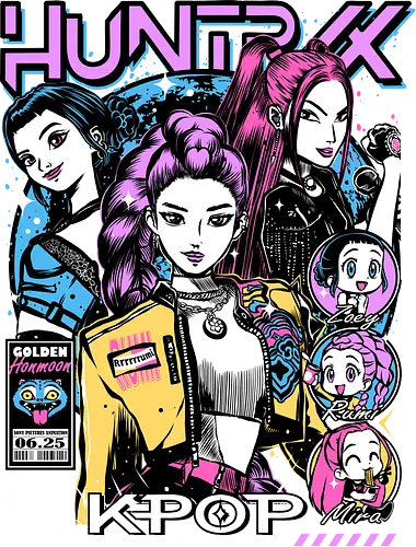 Huntrix – Shadow Hunters - huntrix, shadow hunters, anime battle team, dark action anime, monster slayers, fantasy hunters, combat squad, anime warriors, manga series, japanese anime, anime art, hunter crew, battle ready, anime aesthetic, action squad