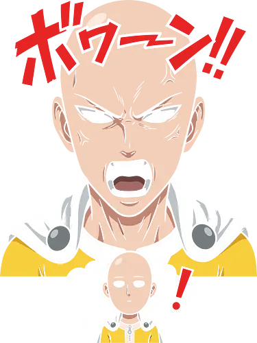Duality of Power Anime - one punch man t-shirt, saitama apparel, angry saitama shirt, nonchalant saitama tee, anime comedy merchandise, shonen anime gifts, japanese manga art apparel, deadpan face design, duality of hero print, cape and bald hero tee, hero association merch, funny anime shirt for men, saitama vs boros, one-punch man collectibles, vector anime graphic.