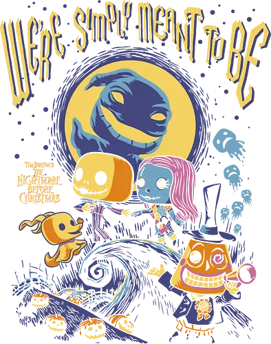 Nightmare – Pumpkin King - Nightmare, halloween town, gothic animation, fantasy film, funko style, chibi skeleton, pop figure style, stylized character, collectible design, spooky cute, holiday gothic, halloween aesthetic, cute dark