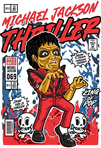 Thriller – Zombie King - thriller, zombie dance, music video, pop legend, 80s music, funko style, chibi dancer, pop figure style, stylized character, collectible design, music icon, horror dance, retro aesthetic, cute spooky