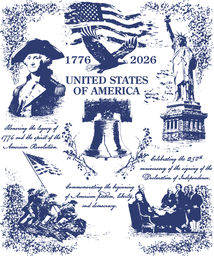 250th Anniversary USA - 250th anniversary, 1776, 1776 2026, 250 years, 250 years america, 4th of july, america, bicentennial, fourth of july, history, independence day, memorial day, patriotic, red white and blue, semiquincentennial