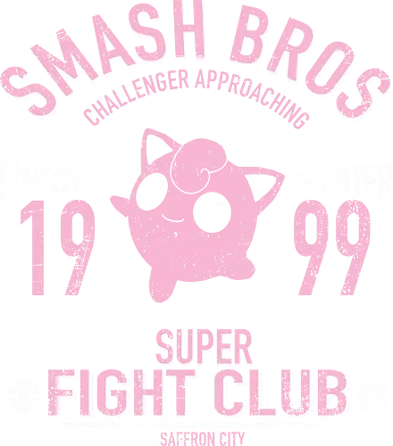 Super Fight Club - Saffron City - pummeluff kämpfer, smash bros, kleidung, safran city, teetan, super smash bros, purin