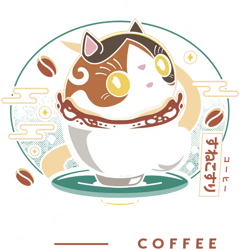 Scampuss Coffee Emblem - nioh, nioh 2, nioh 3, samurai, scampuss, sudama, japan, onryoki, ninja, fantasy, video game, gaming, gamer, rpg, coffee