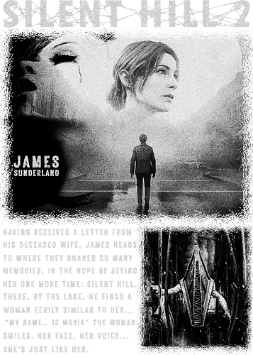 Vintage Silent 2 Hill T-Shirt, James Sunderland Bootleg Style - Horror, Survival game, Horror gaming, Gothic style, Retro gaming, James Sunderland, James Sunderland tee, Silent Hill game tee, Silent Hill shirt, Silent Hill merch, Silent Hill 2 gifts, Silent Hill vintage, Horror fan