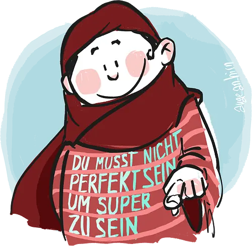 SUPER - Ringelpulliweisheit, Ringelpulli, Spruch, Weisheit, Lebensweisheit, handgezeichnet, Augeanhirn