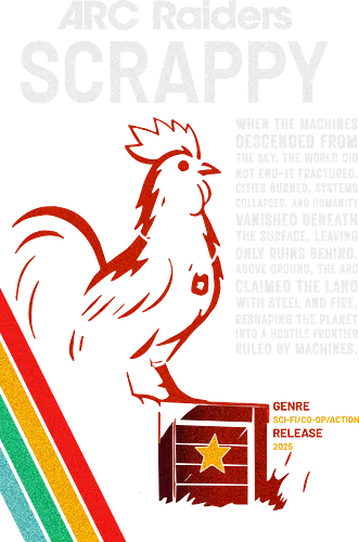 Scrappy, Arc Raiders - speranza, dont shoot, back to speranz, arc raiders t-shirts, gamer emote tee, friendly fire, arc raiders, arc raiders shirt, arc raiders merch, arc raiders game, gamer gift, gift for him, gaming gift