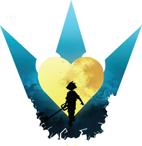 Kingdom - Sora Keyblade Goldener Herz Mond - Kingdom, sora, keyblade, tetsuya nomura