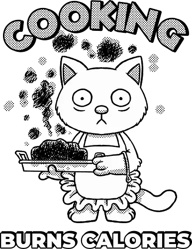 Cooking Burns Calories - Cats, Cooking