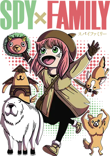 Spy x Family Anya & pets - spy x family, anya forger, anime pets, cute anime duo, kawaii anime, chibi style, family anime, manga anime, anime art