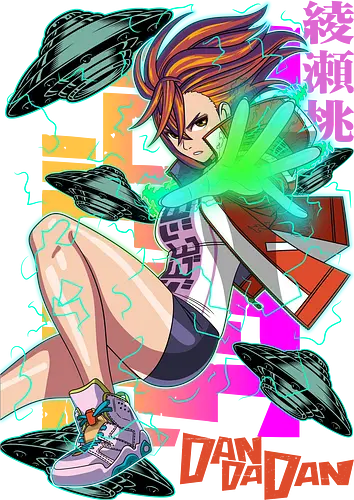 Momo Ayase – Psychic Girl from Dandadan - dandadan, momo ayase, psychic anime girl, supernatural powers, occult anime, manga series, japanese anime, anime art, otaku style