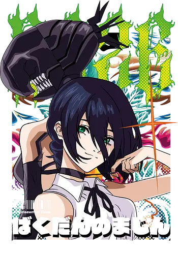 Reze Chainsawman - manga anime, japanese anime, anime art, shonen anime, Chainsaw, reze, bomb devil girl, anime villain, dark anime girl