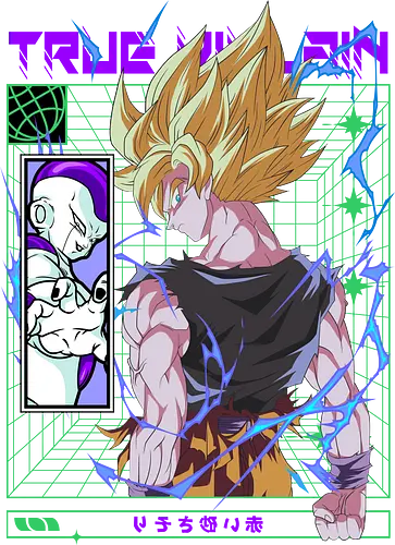 super saiyan streetwear - villain, streetwear, anime, supersaiyan, goku, frieza, manga