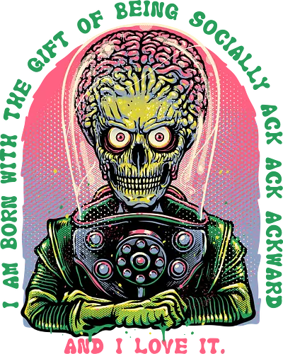 Socially Ack Ack Ackward - Movie, film, classic, sci-fi, science fiction, comedy, alien, funny, humor