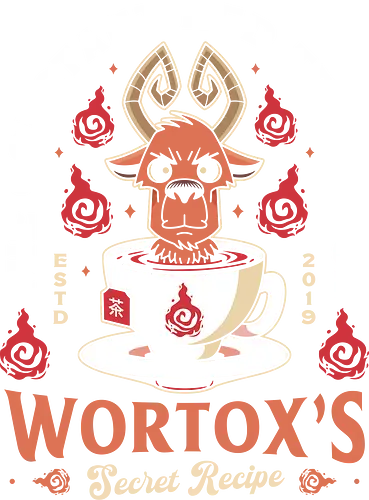 Wortox Red Tea Emblem - beefalo wool, wilson, chester, wendy, indie game, gamer, gaming, video games, abigail, survive, survival, wortox, red tea, dont starve, dont starve together