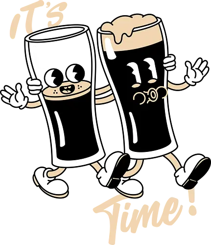 Its Drinking Time - irish, irish beer, famous beer, irish goodbye, luck, clover, shamrock, st patricks day, st paddys day, paddys day