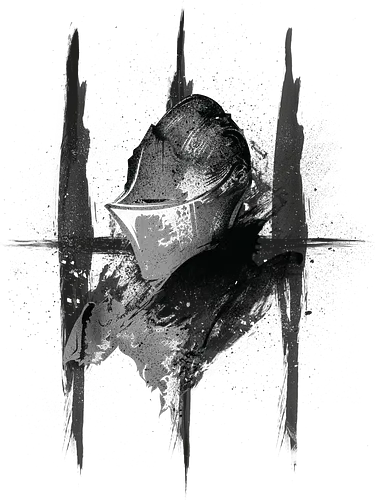 Soul Protector - Soulslike Guardian Knight - dark souls t-shirt, soul protector, wächter ritter, gamer kleidung, fromsoftware, action rpg, teetan, you died, souls-like, dunkle fantasie, lordran, anor londo, boss fight, estus flask, aquarell kunst