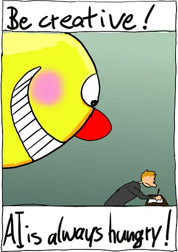 Be creative! - KI, AI, Kreativität, Diebstahl