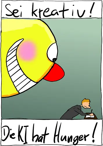 Sei kreativ! - KI, AI, Kreativität, Diebstahl