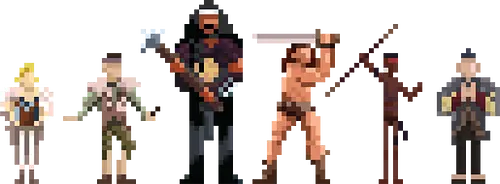 Krieger des Hyborischen Zeitalters - Conan Pixel Art - conan barbar t-shirt, pixel art retro, arnold schwarzenegger, gamer kleidung, robert e howard, teetan, hyborisches zeitalter, sword and sorcery, valeria, thulsa doom, 80er kino, heroische fantasie, 8-bit kunst, kultfilm, retro nostalgie