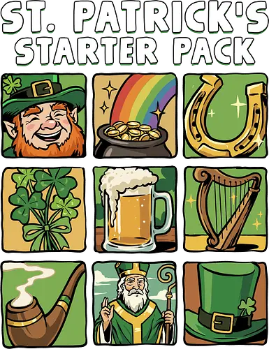 St. Patricks Starter Pack - st patricks day, green, ireland, irish, irish drinking team, irish pride, leprechaun, lucky, saint patricks day, shamrock, shenanigan, slainte, st paddys day, st patricks, starter pack