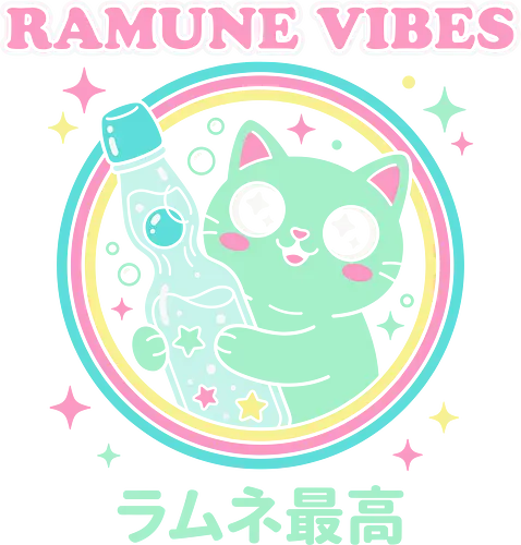 Kawaii Mint Cat Retro Japanese Soda Graphic - kawaii rainbow graphic, soft girl aesthetic top, japanese typography anime shirt, harajuku style cat tee, ramune vibes shirt, kawaii cat t-shirt, japanese soda graphic tee, mint green kitty apparel, retro pastel aesthetic clothing, ramune bottle design, cute animal soda shirt, japanese summer treats t-shirt, sparkling eyes cat merch, whimsical beverage illustration, pastel pink and mint streetwear, soda lover gift, adorable kitten graphic shirt, lofi japanese aesthetic clothing, bubbly ramune fan merch