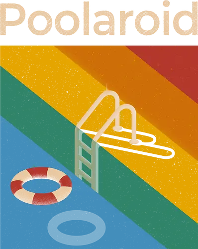 Poolaroid - koalatees, koala, poolaroid, pool party, retro, summer vibe, vintage, minimal, nostalgic, vacation, ironic, funny, photography, photographer