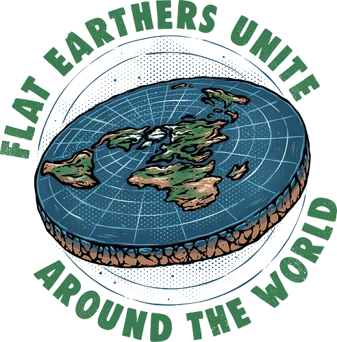 Flat Earthers Unite - Earth, sci-fi, science, science fiction, planet, funny, humor