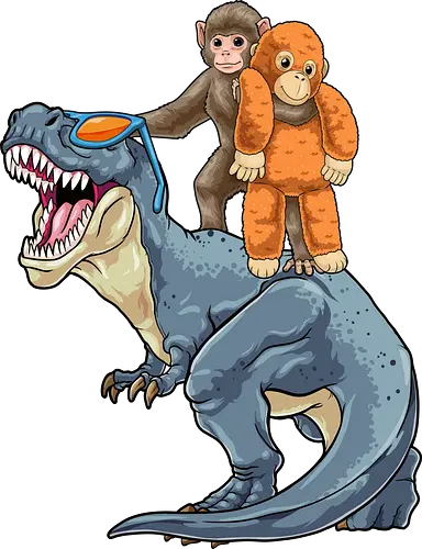 Punch the Monkey - plush, punch kun, punch the monkey, t rex, punch monkey, animal, baby monkey, brave, cute monkey, dinosaur, japan, japanese, monkey, monkey lover, orangutan