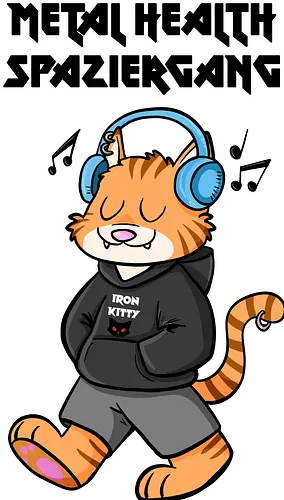 Metal Health Spaziergang - Katze, Metal, Comic, Heavy Metal, Mental health