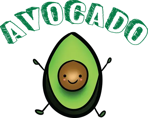 Glücklicher Anwalt Avocado - Wortspiel-Liebhaber - avocado t-shirt, avocado wortspiel, essen wortspiel, humor kleidung, essen liebhaber, teetan, kawaii essen, avocado toast, millennial kultur, gesunde ernährung, süßer charakter, cartoon kunst, essen meme, guacamole, wortspiel