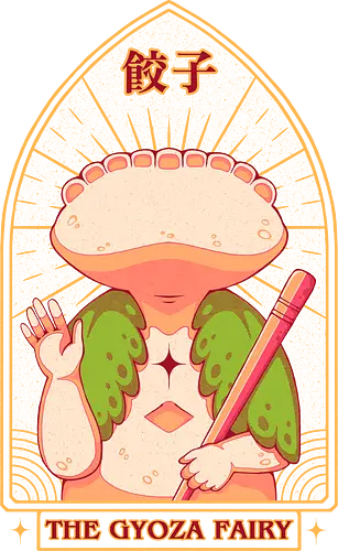 THE GYOZA FAIRY - dorohedoro, anime, manga, fairy, gyoza, gyoza fairy, cute, kawaii, japan, japanese food, japanese, asian food