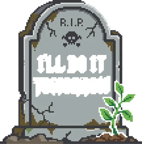 I'll Do It Tomorrow - procrastination, procrastinator, ill do it tomorrow, lazy, funny quote, tombstone, gravestone, pixel art, 8 bit, retro, dark humor, sarcastic, rest in peace, rip, skull, creepy cute, gamer, student humor, introvert, laziness, cemetery, grave, funny saying, procrastination humor, putting things off