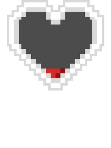 1 HP Left - pixel heart, low health, 1 hp, emotionally drained, dead inside, 8 bit heart, retro gamer, broken heart, low energy, social battery empty, introvert, video game health, dark aesthetic, emo heart, goth, pixel art, burnt out, surviving, sad heart, minimalist gamer