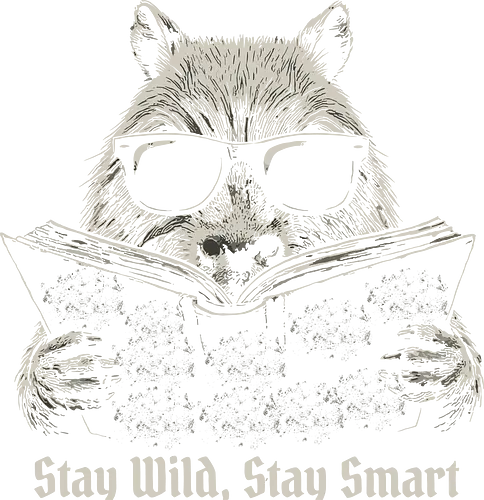 Bleib Wild Bleib Klug — Capybara Liest Buch Coole Dunkle Vintage Illustration - Capybara Sonnenbrille, wildes Capybara, bleib klug, dunkles Vintage, lesendes Tier, Capybara Fan, lustiges Capybara, Bücherliebhaber Tier, düstere Ästhetik, Kratzerkunst, Capybara Kunst, cooles Nagetier, dunkler Humor, skurriles Tier