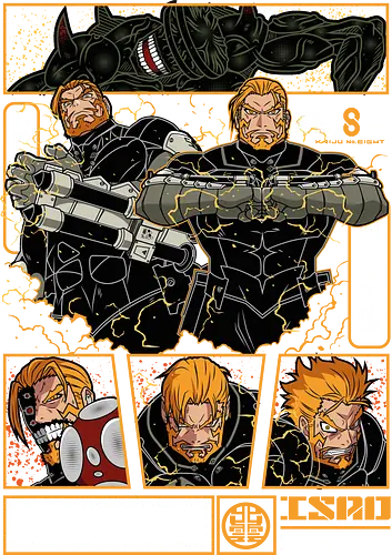 Isao – Defense Force Leader - isao shinomiya, defense force, anime soldier, kaiju battle, action anime, manga series, japanese anime, anime art, commander character, monster fight, anime aesthetic, military anime, strong leader, kaiju anime