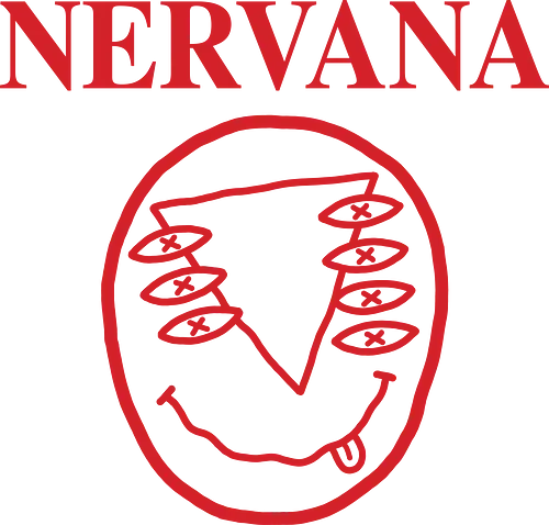 NERVana - neon genesis, evangelion anime, grunge band, nirvana, kurt cobain, nerv, eva unit 01, shinji ikari, 90's anime, mecha anime, Rei Ayanami