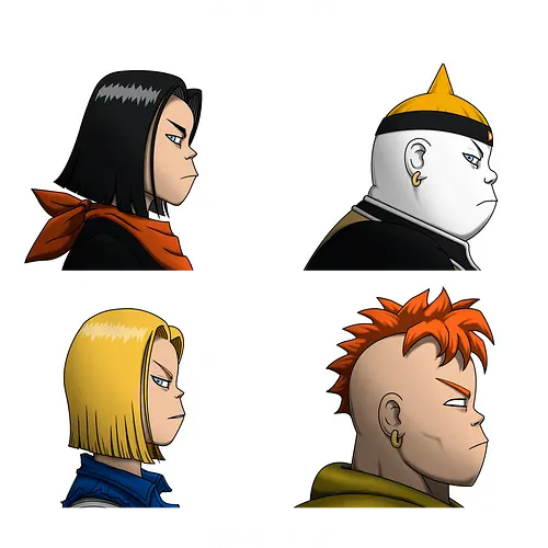 Androidz - anime, dbz, andorid 18, cyborgs, goku, 90's anime, classic anime, retro anime, red ribbon army, doctor gero