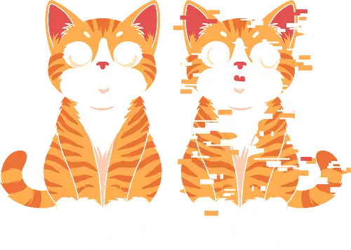 Error Cat - geek, glitch, digital, tech, humor, aesthetic, cyber, pixel, coding, programmer, developer, tech humor, glitch art, digital art, internet culture, nerd, minimal, modern, streetwear, design, creative, error, system glitch, futuristic